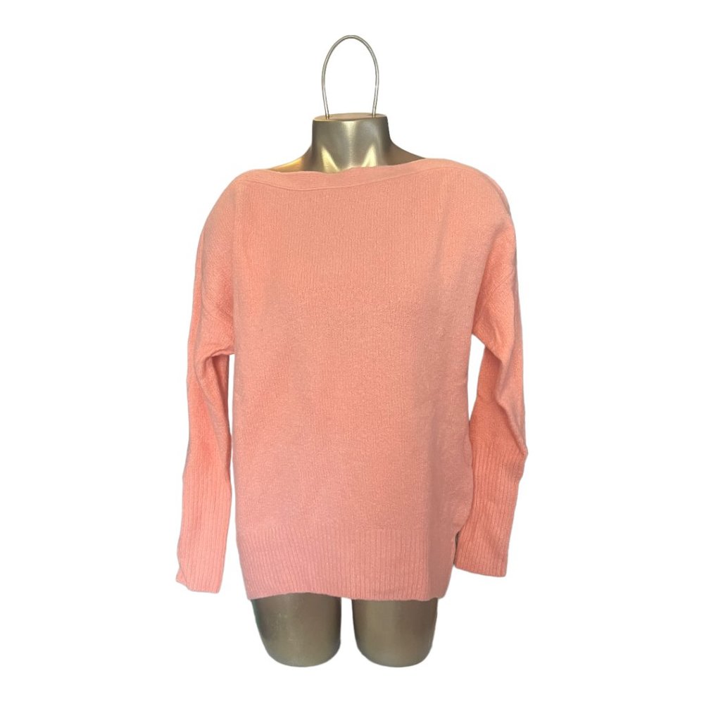 Anthropologie Peach Boatneck Sweater, Size Small